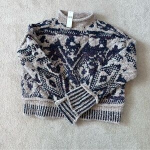 Anthropologie Relaxed Roll Neck Sweater NWT
